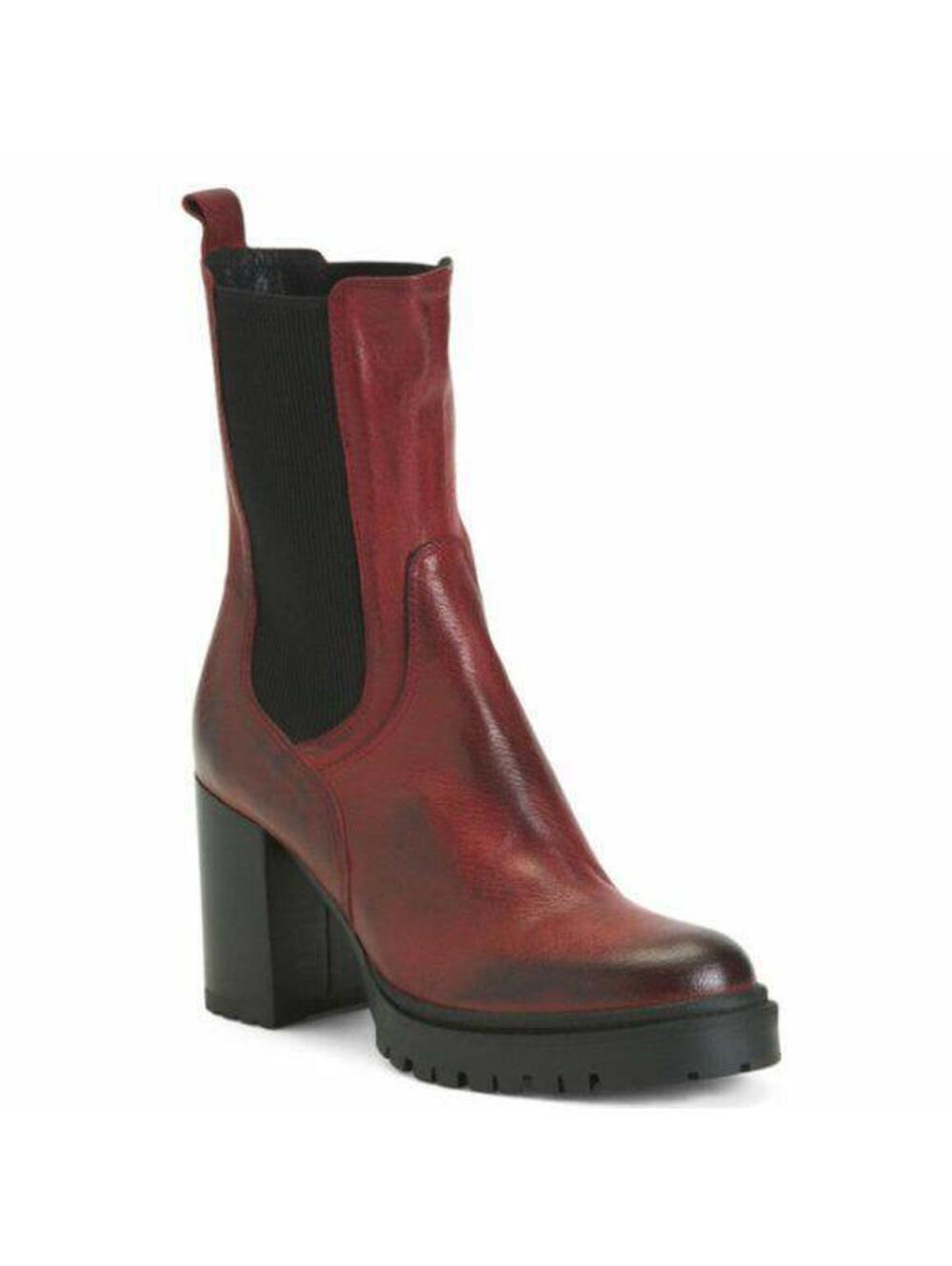 New made in Italy EMANUELE CRASTO Italy Leather Chelsea Boots 10 - Picture 2 of 10